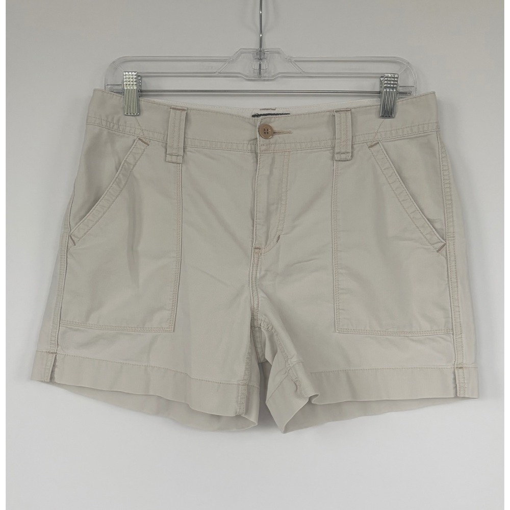 Vtg Polo Black Label Ralph Lauren Khaki Utility Chino Shorts Women Size 6 Cotton